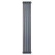 Вертикальний дизайнерський радіатор опалення ARTTIDESIGN Verona 4/1800/300 сірий матовий