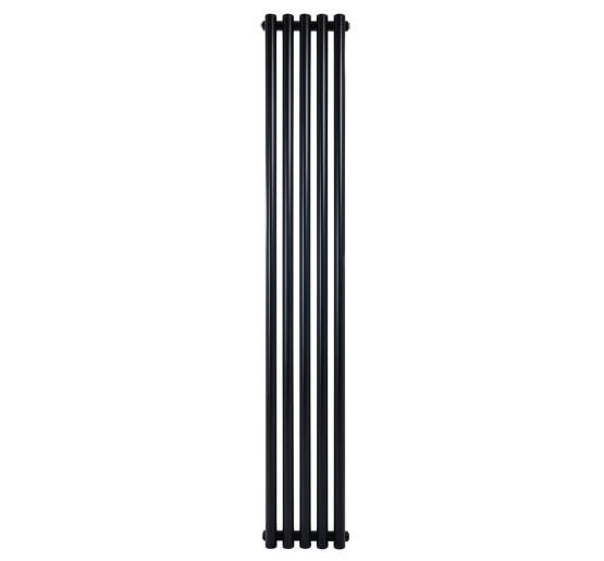 Вертикальный дизайнерский радиатор отопления ARTTIDESIGN Matera 5/1800/295 чёрный матовий