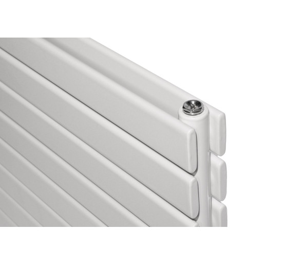 Горизонтальний дизайнерський радіатор опалення ARTTIDESIGN Livorno II G 8/544/800 білий матовий