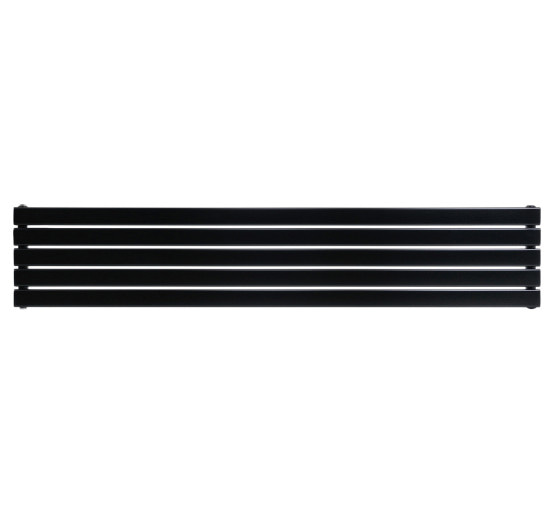 Горизонтальний дизайнерський радіатор опалення ARTTIDESIGN Livorno II G 5/340/1800 чорний матовий