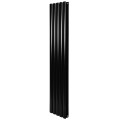 Вертикальный дизайнерский радиатор отопления ARTTIDESIGN Rimini II 5/1800/295/50 чёрный матовий