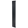 Дизайнерський вертикальний радіатор опалення ARTTIDESIGN Livorno 4/1800/272/50 чорний матовий