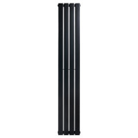 Дизайнерский вертикальный радиатор отопления ARTTIDESIGN Livorno 4/1800/272/50 чорний матовий