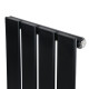 Дизайнерский вертикальный радиатор отопления ARTTIDESIGN Livorno 4/1800/272/50 чорний матовий