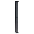 Вертикальний дизайнерський радіатор опалення ARTTIDESIGN Rimini 4/1800/236/50 чорний матовий