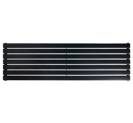 Горизонтальний дизайнерський радіатор опалення ARTTIDESIGN Livorno G 7/476/1800 чорний матовий