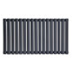 Горизонтальный дизайнерский радиатор отопления ARTTIDESIGN Rimini G 17/550/1003 серый матовый.