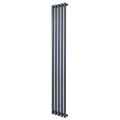 Вертикальний дизайнерський радіатор опалення ARTTIDESIGN Matera 5/1800/295 сірий матовий