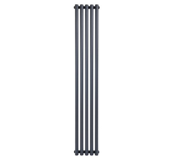 Вертикальный дизайнерский радиатор отопления ARTTIDESIGN Matera 5/1800/295 серый матовий