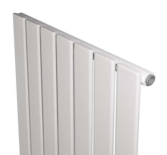 Вертикальный дизайнерский радиатор отопления ARTTIDESIGN Livorno 7/1600/476/50 белый матовый
