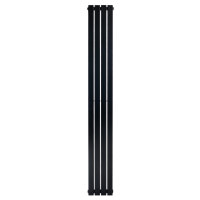 Вертикальний дизайнерський радіатор опалення ARTTIDESIGN Terni II 4/1800/236/50 чорний матовий