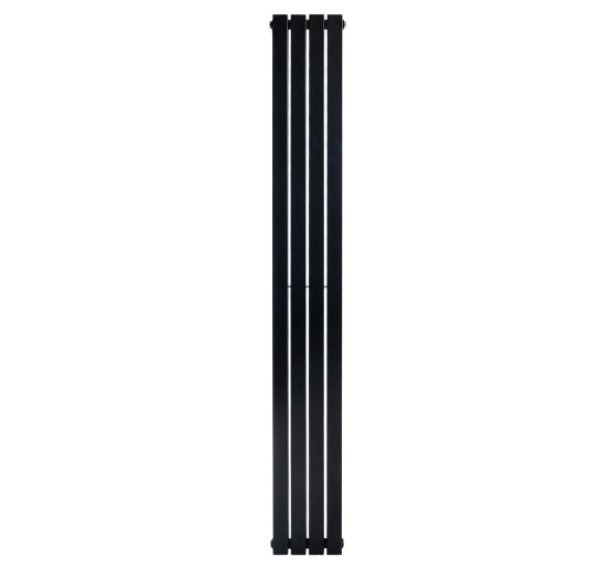 Вертикальный дизайнерский радиатор отопления ARTTIDESIGN Terni II 4/1800/236/50 чёрный матовий