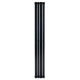 Вертикальний дизайнерський радіатор опалення ARTTIDESIGN Terni II 4/1800/236/50 чорний матовий