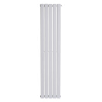Вертикальный дизайнерский радиатор отопления ARTTIDESIGN Livorno II 5/1800/340/50 белый матовый
