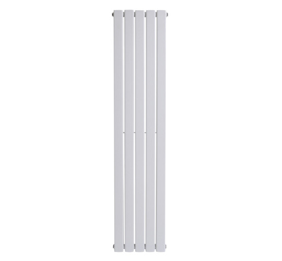 Вертикальний дизайнерський радіатор опалення ARTTIDESIGN Livorno II 5/1800/340/50 білий матовий