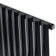Горизонтальный дизайнерский радиатор отопления ARTTIDESIGN Rimini G 17/550/1003 чёрный матовий