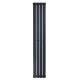 Дизайнерський вертикальний радіатор опалення ARTTIDESIGN Livorno 4/1800/272/50 сірий матовий