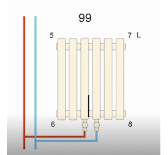 Дизайнерский вертикальный радиатор отопления ARTTIDESIGN Livorno 4/1800/272/50 сірий матовий