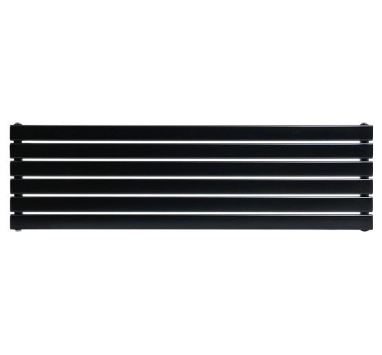 Горизонтальний дизайнерський радіатор опалення ARTTIDESIGN Livorno G 6/408/1400 чорний матовий