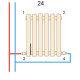 Вертикальний дизайнерський радіатор опалення ARTTIDESIGN Terni 5/1800/295 білий матовий