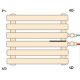 Горизонтальный дизайнерский радиатор отопления Artti Rimini ІІ G 4/236/1800/50 белый матовый