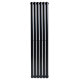 Вертикальный дизайнерский радиатор отопления ARTTIDESIGN Rimini 6/1800/354/50 чёрный матовий