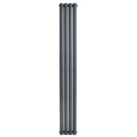 Вертикальний дизайнерський радіатор опалення ARTTIDESIGN Rimini II 4/1500/236/50 сірий матовий
