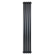Вертикальний дизайнерський радіатор опалення ARTTIDESIGN Verona 4/1800/300 чорний матовий