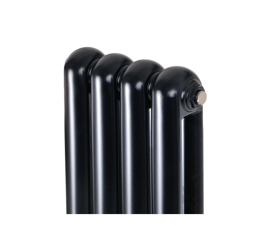 Вертикальный дизайнерский радиатор отопления ARTTIDESIGN Verona 4/1800/300 черный матовый