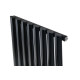 Дизайнерский вертикальный радиатор отопления ARTTIDESIGN Rimini 8/1800/472/50 чёрный матовий