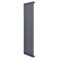 Вертикальний дизайнерський радіатор опалення ARTTIDESIGN Matera 7/1800/413 сірий матовий