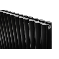 Горизонтальний дизайнерський радіатор опалення ARTTIDESIGN Rimini II G 17/550/1003 чорний матовий