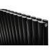 Горизонтальный дизайнерский радиатор отопления ARTTIDESIGN Rimini II G 17/550/1003 чёрный матовий