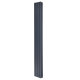 Вертикальный дизайнерский радиатор отопления ARTTIDESIGN Terni II 4/1800/236/50 серый матовий