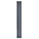 Вертикальний дизайнерський радіатор опалення ARTTIDESIGN Terni II 4/1800/236/50 сірий матовий