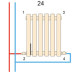 Вертикальний дизайнерський радіатор опалення ARTTIDESIGN Livorno 5/1600/340 сірий матовий