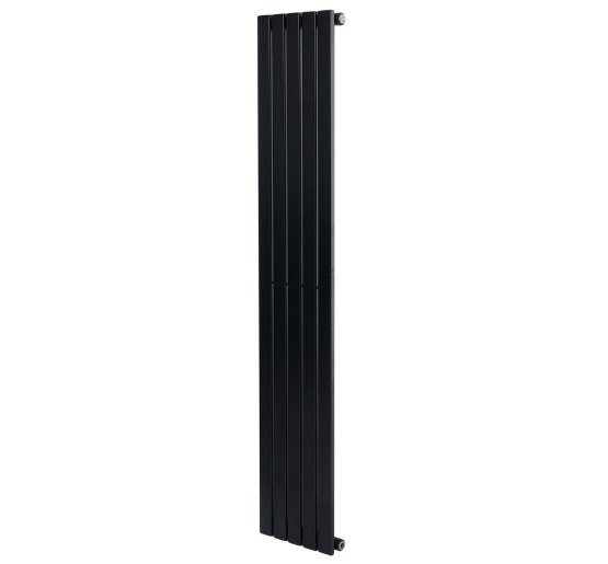 Вертикальный дизайнерский радиатор отопления ARTTIDESIGN Terni 5/1800/295 чорний матовый