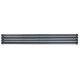 Горизонтальный дизайнерский радиатор отопления ARTTIDESIGN Rimini ІІ G 4/236/1500/50 сірий матовый