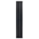 Дизайнерський вертикальний радіатор опалення ARTTIDESIGN Livorno II 4/1800/272 чорний матовий