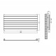 Горизонтальний дизайнерський радіатор опалення ARTTIDESIGN Livorno G 8/544/1200 білий матовий