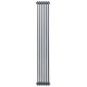 Вертикальний дизайнерський радіатор опалення ARTTIDESIGN Bari II 6/1800/290 сірий матовий