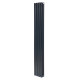 Вертикальный дизайнерский радиатор отопления ARTTIDESIGN Rimini II 4/1500/236/50 чёрный матовый
