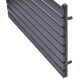 Горизонтальный дизайнерский радиатор отопления ARTTIDESIGN Livorno G 8/544/1000 серый матовый