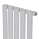 Вертикальний дизайнерський радіатор опалення ARTTIDESIGN Matera 5/1800/295 білий матовий