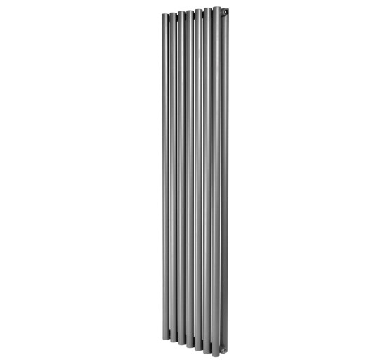 Вертикальный дизайнерский радиатор отопления ARTTIDESIGN Matera II 7/1800/413/50 серый матовий