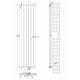 Вертикальний дизайнерський радіатор опалення ARTTIDESIGN Livorno II 6/1800/408 сірий матовий