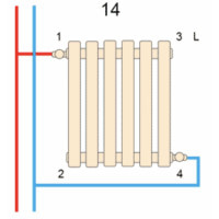 Вертикальный дизайнерский радиатор отопления ARTTIDESIGN Verona 10/1200/600 белый матовый
