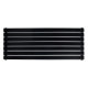 Горизонтальный дизайнерский радиатор отопления ARTTIDESIGN Livorno ІІ G 7/476/1200/50 чёрный матовий