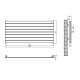 Горизонтальний дизайнерський радіатор опалення ARTTIDESIGN Livorno G 8/544/1200 сірий матовий