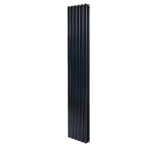 Вертикальний дизайнерський радіатор опалення ARTTIDESIGN Rimini II 6/1800/354 чорний матовий